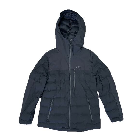 L.L. Bean Wind Challenger Stretch Down Women’s Jacket Coat Black Size L New - Picture 1 of 12